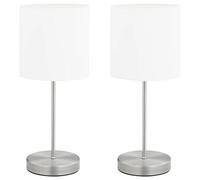 Générique Lampes de Table 2 pcs Bouton Tactile Blanc E14,Maison & Jardin,Luminaires,Lampes,Blanc,1.22kg,51038