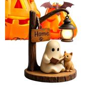 Générique Lampes Halloween Décoration Vintage De Chat 3D Lisant Un Livre