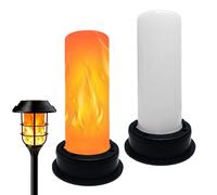 Générique Lampes Solaires à Flammes | 2 Pièces, Lampe Étanche Automatique - Lanternes Solaires d'Extérieur | Pour Jardin, Allée, Terrasse, Cour, Chemin, Entrée, Paysagement