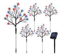 Générique Lampes Solaires D'| Patriotique Crépuscule À L'Aube Étanche | Luminaires D'Solaires - Idéal Pour Arrière-Cour Jardin Cour Patio Planificateurs De Vacances Propriétaires Paysagistes