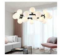 Générique Lampes suspendues, Lustre Moderne à LED Simple à Bulles, éclairage de Salon, Restaurant, librairie, Chambre à Coucher(Warm Light,C-25Heads)
