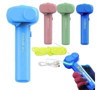 Générique Lanceur à Corde,Lasso String Shooterm de Lanceur,Zip String Jouet,ZipString Hélice avec Corde à, Fidget Toy de Décompression,pour Chats Chiens Enfants Adultes (Azul Claro)