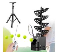 Générique Lanceur De Balles De Tennis Intelligent, Lanceur Automatique, Capacité D'environ 33 Balles, avec Télécommande, Trépied Réglable De 60 À 105 Cm, Lanceur De Tennis Portable