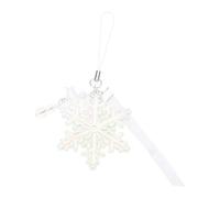 Générique Lanière de téléphone de Noël, bonhomme de neige, pendentif flocon de neige, porte-clés, perles anti-perte, chaîne de téléphone, sangles de téléphone portable, accessoire porte-clés pour la