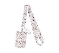 Générique Lanière rétractable avec étui pour cartes ABS, pour bureaux, écoles et hôpitaux, accessoires de sangle de cou suspendue, jolie lanière pour chat de docteur