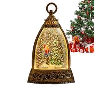 Générique Lanterne Boule à Neige de Noël - Veilleuse à Piles avec Musique | Boule à Neige Lumineuse pour Les Vacances, Thanksgiving, Anniversaire, fête, Bureau, Maison, Cour et Jardin.