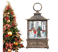 Générique Lanterne de Boule à Neige de Noël - Lanterne tourbillonnante Boule à Neige LED,Scène de noël Autour de l'arbre de noël, lumières rotatives de Boules de de pour la Maison de, Le Salon