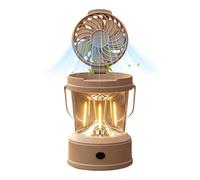 Générique Lanterne De Camping Avec Ventilateur | 2-en-1 Pliable Portable Haute Luminosité,Lanterne De Voyage LED Avec Ventilateur - pour Randonnée Tente Bivouac Coupures de Courant Maison Camping-Car
