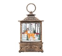 Générique Lanterne de Neige de Noël - Lumières rotatives de Boules à Neige de Noël - LED tourbillonnant de et d'arbre de noël, Ornement de Lanterne de Boule de de Vacances pour Les Cadeaux de décora