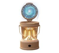 Générique Lanterne LED de Camping Portable avec Ventilateur - Haute Luminosité Portable 2 En 1 Pliable - Lampes Randonnée Avec Ventilateur,Pour Escalade Sac À Dos Randonnée Tente Pêche Camping-Car