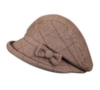 Générique Lapin avec Oreilles Qui Bouge en de dôme pour Femmes, Petit Chapeau Melon, Automne et Hiver Ski Ski (Khaki, M)