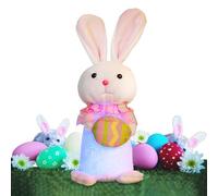 Générique Lapin en Peluche | Figurines De Pâques Lumineuses en Forme De Lapin,Jouet Doux et Décoration en Forme de - pour Chambre Salon Canapé Lit Étagère Voiture Voyage Journée des Fête
