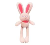 Générique Lapin en Peluche - Peluche De Pâques Interactive - Porte-clés avec Oreilles Tirez - Décorative pour Sac, Sac À Dos, Voiture, Chambre D’Enfant, Cadeau, Portable