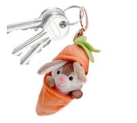 Générique Lapin en Peluche - Porte-Clés Peluche Lapin Mignon,Charm Mignon Doudou pour Tout-Petits Cadeaux Famille Amis Collègues Fête de Pâques