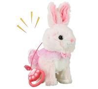 Générique Lapin Interactif Jouet en Peluche,Lapin de Pâques Interactif Marchant Figurine Peluche - Animal Electronique Mignon pour,Cadeau Anniversaire Filles Garçons Maison Chambre Séjour Voyage