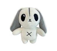 Générique Lapin Peluche Goth - Coussin Décoratif - Peluche Fantôme Halloween pour | pour Adultes Filles Garçons Chambre Salon Canapé Fenêtre Étagère Table Voiture Tables de Nuit