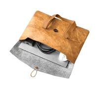 Générique Laptop Carrying Case - Felt | Double Layer Briefcase