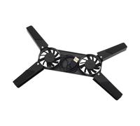 Générique Laptop Cooler - 10.63 inch Foldable Heat Sink Base | ABS Portable Cooling Stand - Adjustable Universal Mount for All Laptop Models with High-Speed 2500 RPM Airflow