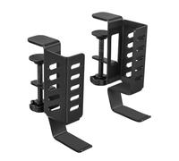 Générique Laptop Holder - Side Desk Mount, Vertical Laptop Stand, Adjustable Clip on Shelf System | Space Saving Desk Storage Solution, Office Study Home Use with Stable Metal Frame Durable Clamp