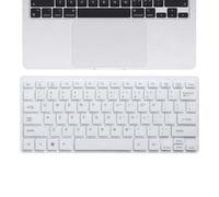 Générique Laptop Keyboard, Wired USB Keypad, Low-Noise Ultra-Slim Typing Device, Lightweight Portable Keyboard for Computer, Tablet, Office, Home, Ergonomic Plug, Black, White, ABS