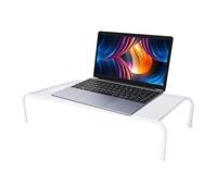 Générique Laptop Stand for Desk - Iron, Heavy Duty Laptop Riser, Heat Dissipation | Computer Monitor Stand, PC Notebook Holder, Printer Shelf, Keyboard Storage for Home Office Desk Setup