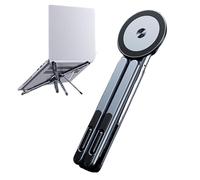 Générique Laptop Stand | Tablet Stand, Laptop Holder- Magnetic Aluminum Alloy- Laptopholder with Adjustable Dockmagnetic Phone Holder | for Travel Office Outdoor Indoor Desk Home