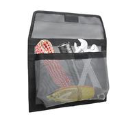 Générique Large Boat Mesh Pouch - 13.7x9.8x1.18in Fishing Gear Holder with Self Adhesive Hook Loop Closure, Sturdy Boat Tool Organizer for Bait, Reel, Tools, and Water Transport Storage