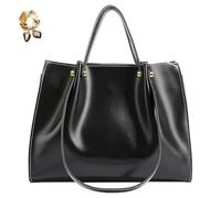 Générique Large Capacity Faux Leather Satchel Handbag,Slouchy Work Tote Bag for Women,Fall Winter Purse Shoulder Bag with Zipper