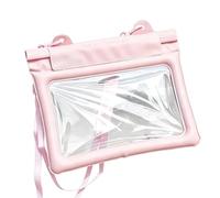 Générique Large Capacity Waterproof Phone Pouch - PVC Material 22x26cm Air Cushion Sealed Touchscreen Sleeve with 1 Storage Bag - Protective Mobile Case - Devices During Beach Swimming Travel Boating