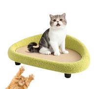 Générique Large Cat Scratcher Bed, Curved Lounge Scratch Pad, Natural Sisal Cat Scratching Mat for Claw Maintenance, Pet Relaxing Bed Furniture Protector, Cats Activity Rest Pad Living Room Apartment