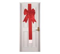 Générique Large Christmas Bows 100 * 20 * 1cm,Decorative Bow Cabinet Door Decor | Festive Christmas Bows for Gift Wrapping, Front Door Christmass Tree Decorations, Large Bow Christmass Party Supplies