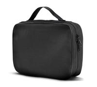 Générique Large Fishing Tackle Bag, Fishing Tool Organizer, 9.06x2.36x7.09inch, Lightweight Multifunctional Gear Station with Multiple Compartments for Adults, Beginners, Outdoor Use, Black