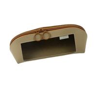 Générique Large Pencil Case, Leather Clear Organizer Container for Pencil, Large Capacity Stationery Zipper Storage Pouch for Scissors, Rulers, Erasers, Notes, 9.25x3.15x3.35 inches