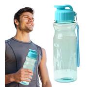 Générique Large Sports Water Bottle - 500mlPET Large Daily Drinking Leak Proof Sport Watter | Portable Safe Sports Water Bottle with Good Sealing for Outdoor Camping