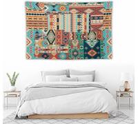 Générique Large Tapestries for Farmhouse Office Wall Art Room Aesthetic Decor Indoor, Custom Tapestry 150 x 220 cm,Multicolored Modern Prints Red, Blue, Green, Orange, Yellow,