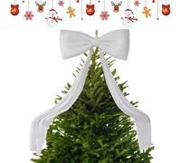 Générique Large Velvet Christmas Tree Bow - 70.8 inch Cascading Ribbon Tails, Grand Topper Decoration, Wired Edge Shape Retention, Rich Holiday Red Texture, Luxury Mantel & Wall Ornament | for Home
