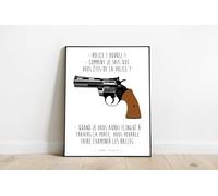 Générique L'arme fatale 2 - Police, ouvrez ! - Wall art - Affiche - Poster - Impression (20 * 27cm)