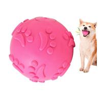 Générique Latex Dog Squeak Ball - Indestructible Chew Toy | Outdoor Durable Play, Teething and Chewing for Small to Large Dogs, Engaging Fetch Ball, Sturdy Pet Fun, Long-Lasting Interactive