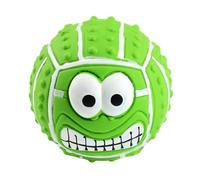Générique Latex Dog Toy, Smile Face Ball, Squeaky Chew Toy Puppy Kitten Pet, Bite Resistant Animal Ball for Small Medium Breed Indoor Play, Lightweight Bouncy Design, 8cm