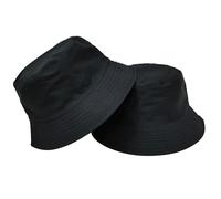 Générique Latex Transparent de pêcheur mâle Version coréenne décontracté Pot Chapeau Femme Couleur Unie Plaque Lumineuse visière Chapeau Couple Chapeau De Cowboy Enfant Fille (Black, M)