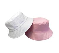 Générique Latex Transparent de pêcheur mâle Version coréenne décontracté Pot Chapeau Femme Couleur Unie Plaque Lumineuse visière Chapeau Couple Chapeau De Cowboy Enfant Fille (Pink, M)