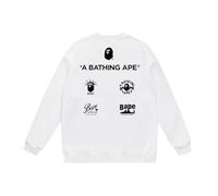 Générique L'automne Et l'hiver Unisex Loose-Fit Hoodie - Trendy Simplistic Monkey Avatar Cartoon Print, Jeunesse Style Pullover À Capuche Doublé en Polaire-Color-8||m
