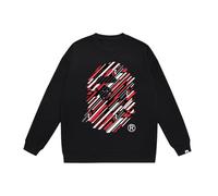 Générique L'automne Et l'hiver Unisex Loose-Fit Hoodie - Trendy Simplistic Monkey Avatar Cartoon Print, Jeunesse Style Pullover À Capuche Doublé en Polaire-Color-4||XX_l