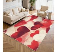 Générique Lavable Tapis Salon Cœur Rouge, 40x60 cm