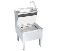 Générique Lavabo Commercial de Lavage des Mains avec Robinet INOX,Quincaillerie,Plomberie,Équipements sanitaires,Éviers & lavabos,Éviers & Plonges,Argent,19 KG,51116
