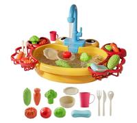 Générique Lavabo De Jeu,Jouet D'Été Électrique,évier de Cuisine | pour Garçons D'Âge Préscolaire Arrière-Cour Plage Camping Garderie Salle De Bain Salle De Jeux Vacances