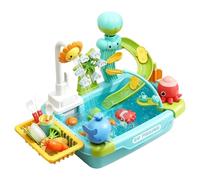 Générique Lavabo Jouet avec Eau Courante - Jouet Électrique de Simulation - de Vaisselle,pour d'Âge Préscolaire, Arrière-Cour, Terrasse, Camping, Garderie, Maison, Salle de Bain