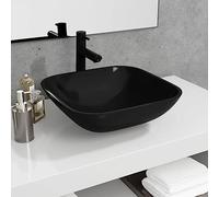 Générique Lavabo Verre 42x42x14 cm Noir,Quincaillerie,Plomberie,Équipements sanitaires,Éviers & lavabos,Lavabos,Noir,7.04KG,345248