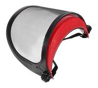 Générique Lawn Protective Shield Protective Shield Mask en Maille d'acier et Plastique Rouge, Maintient la Visibilité, Confortable et Respirante, pour Jardinage et Travail du Bois, Protège