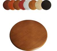 Générique Lazy Susan En Bois, 60cm 70cm 80cm 90cm 100cm Plaque De Service Rotatif, Rond Plateau Tournant Pour Réunions De Famille(Light tea,70cm/27.5in)